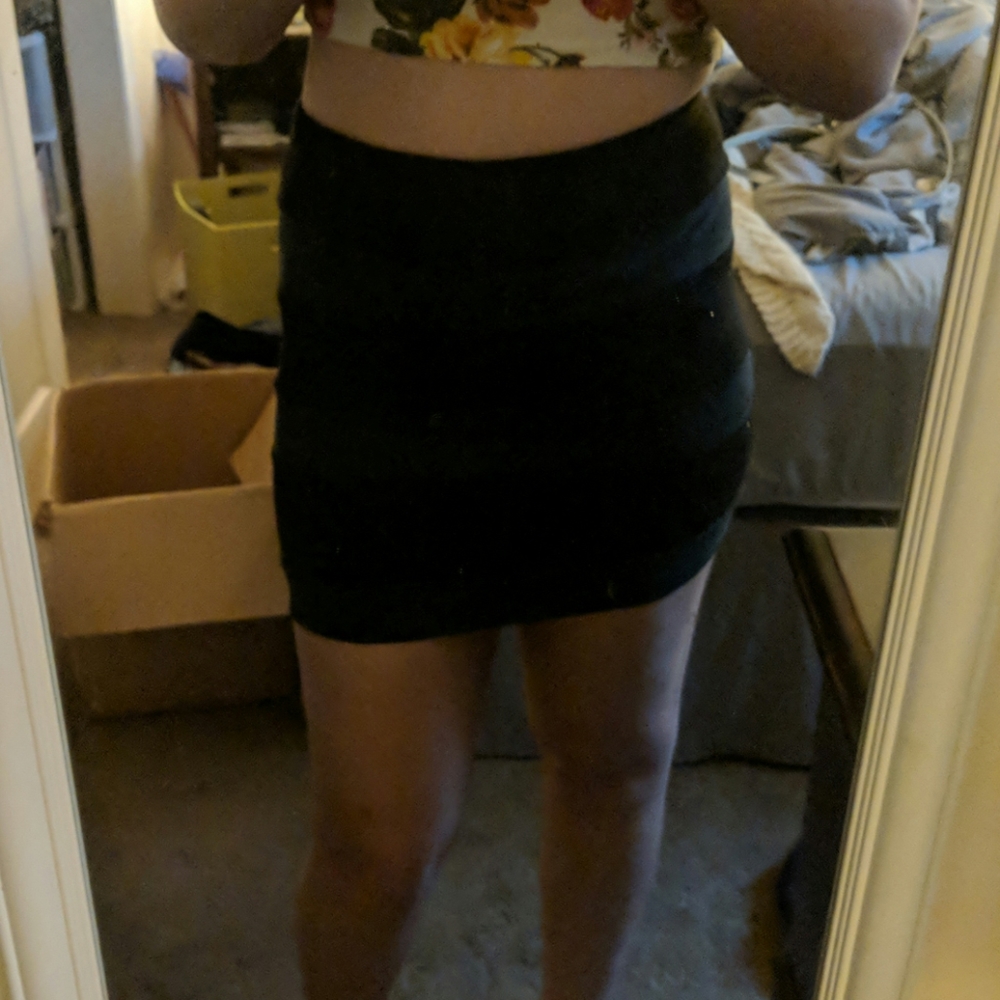 Striped Mini Skirt